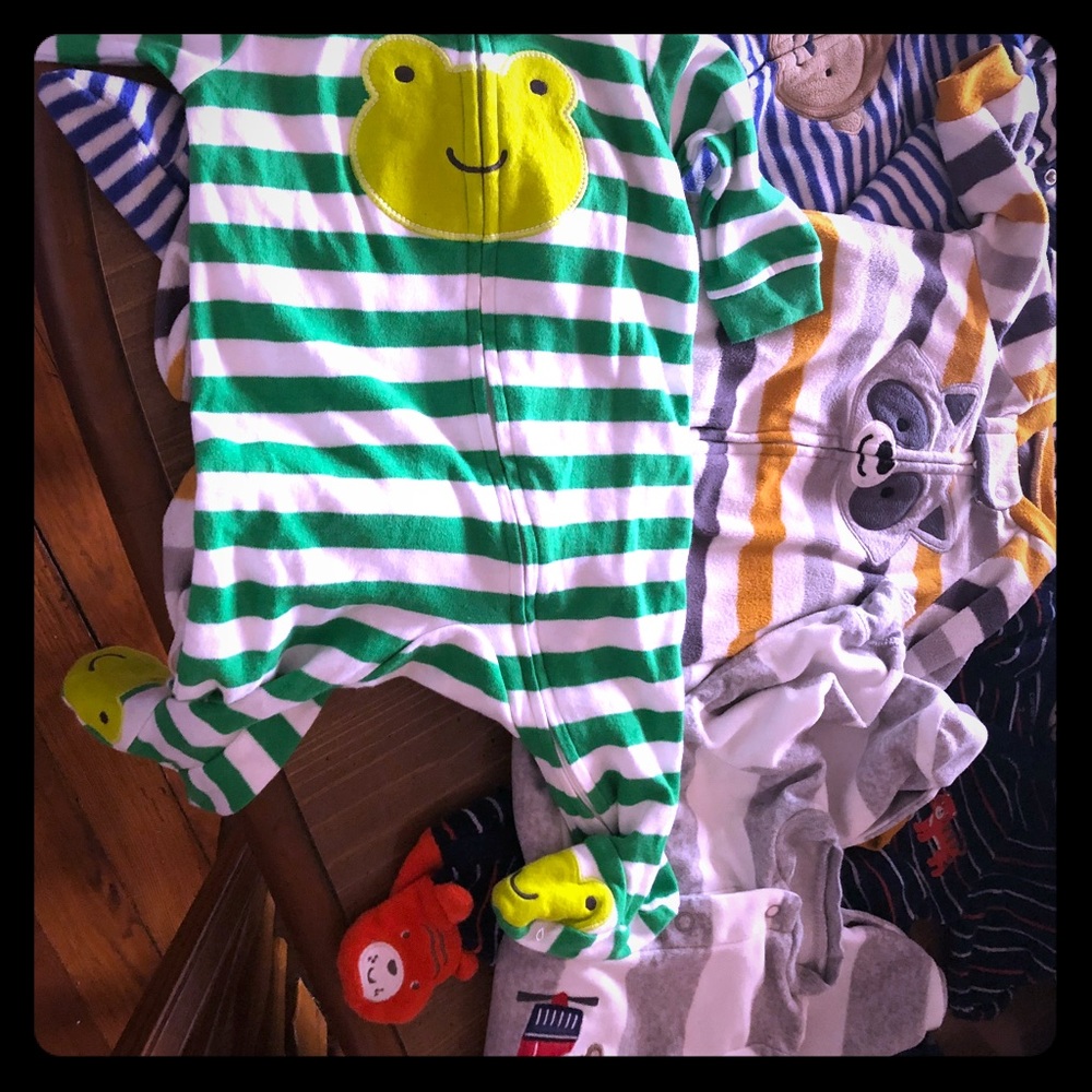 ( 3 month ) one piece jumpers, adorable animals!